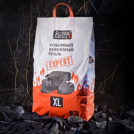 Уголь березовый Супер Гриль 3 кг 